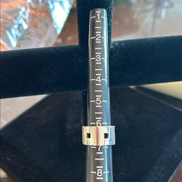 Gucci Chocolate Velvet Pouch with Silver Ring - Picture 10 of 12